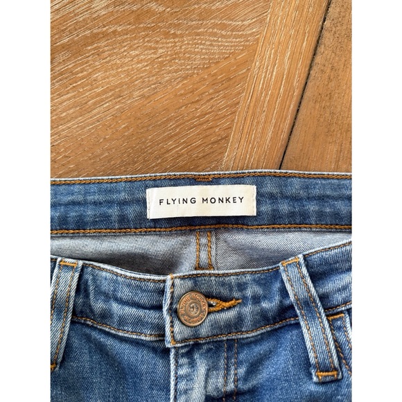 Flying Monkey Ankle Cropped Split Hem Jeans Size 30 - Picture 4 of 5